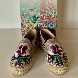 Johnny Was Madrid Espadrille Size 8.5